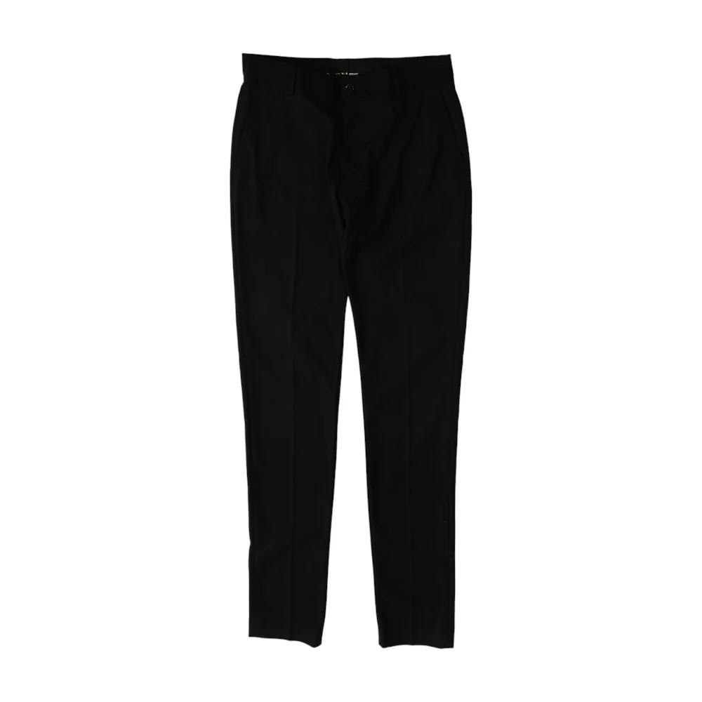Black Plaid Slim Pants