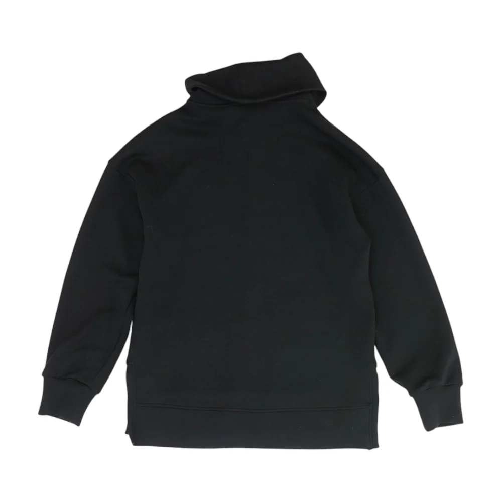 Black Solid Sweatshirt Pullover - Image 2