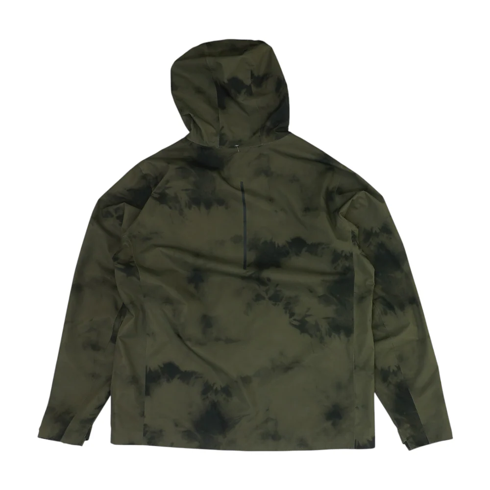 Green Tie-Dye Rain Jacket - Image 2