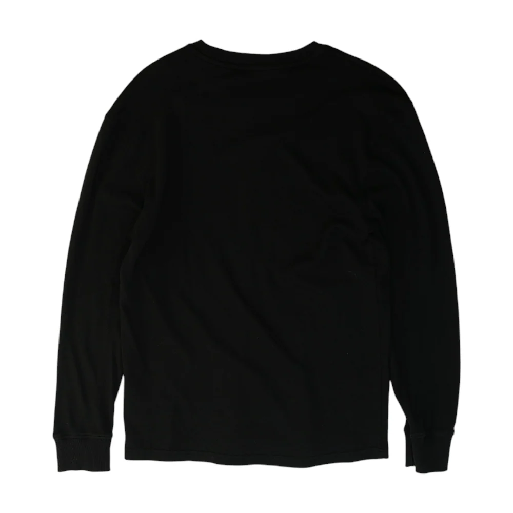 Black Solid Sweatshirt Pullover - Image 2