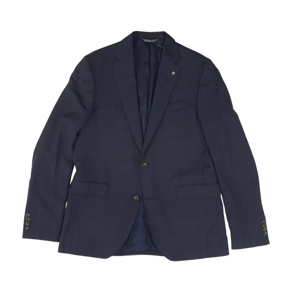 Navy Plaid Sport Coat