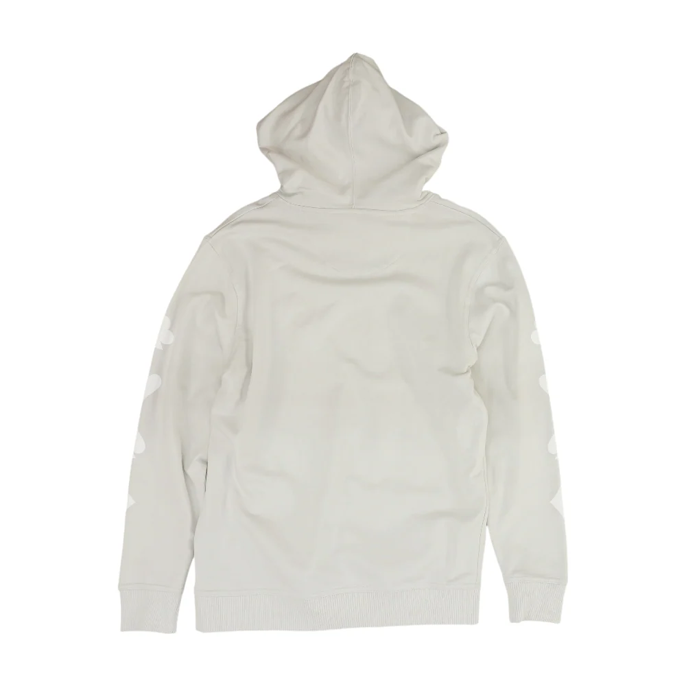 Gray Solid Hoodie Pullover - Image 2