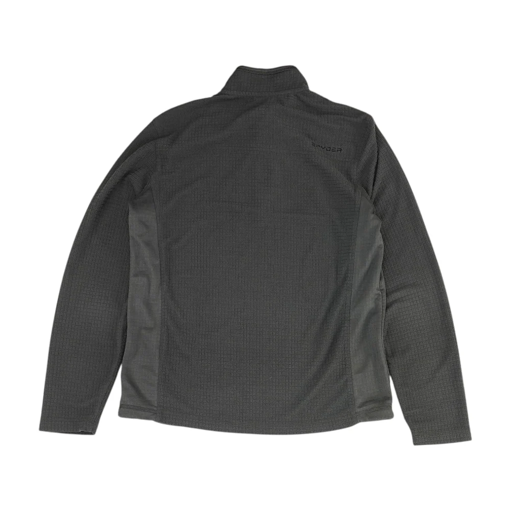 Gray Solid 1/4 Zip Pullover - Image 2