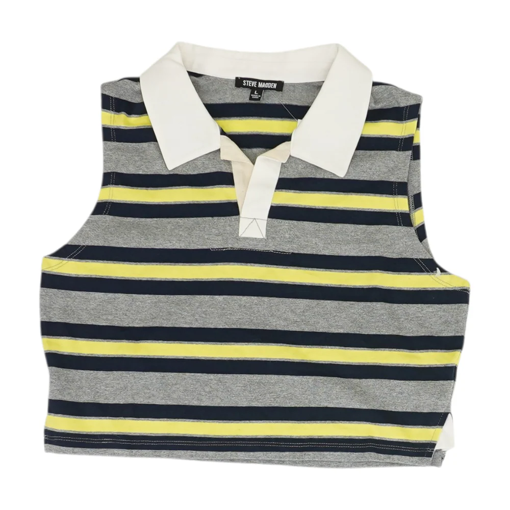 Multi Striped Cropped Blouse