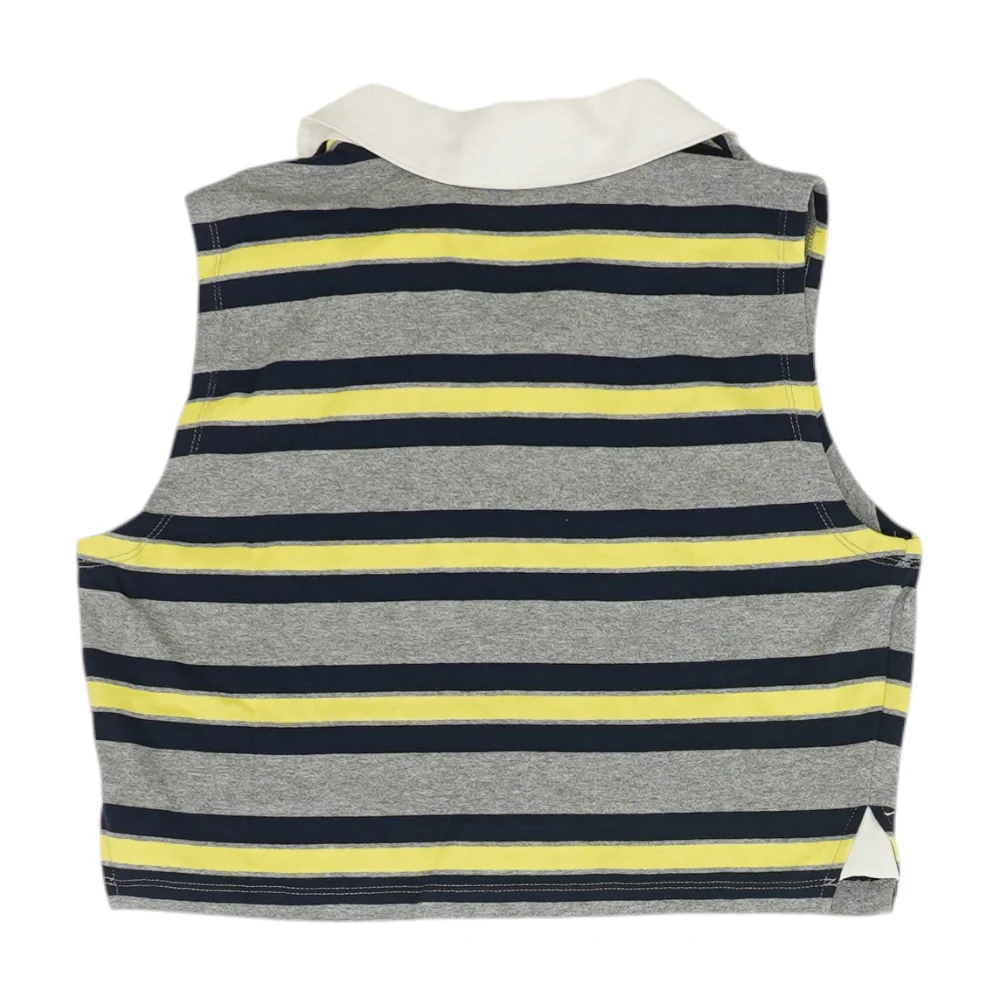 Multi Striped Cropped Blouse - Image 2