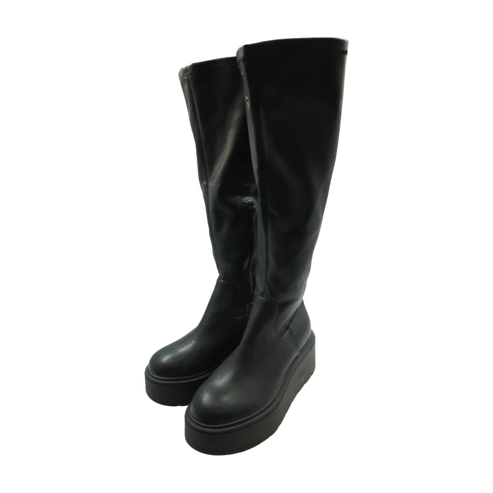 Black Knee-High Boots