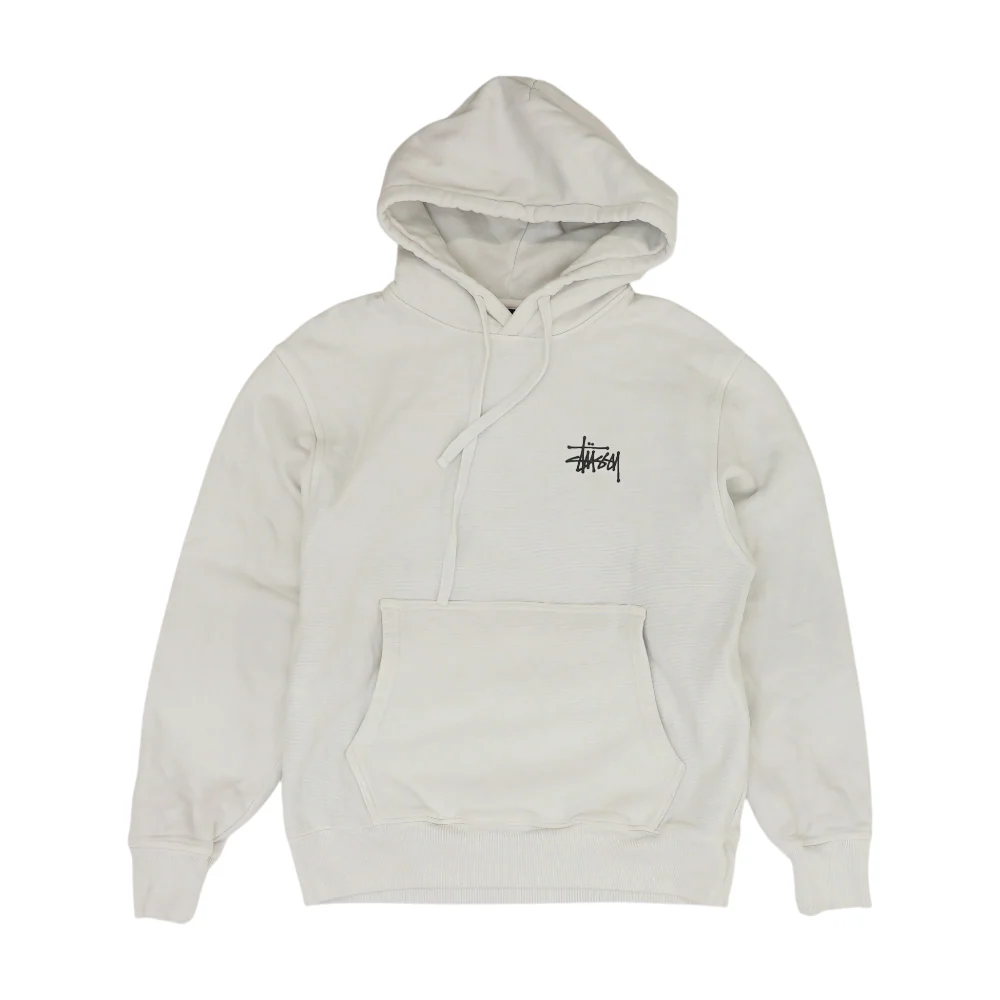 White Solid Hoodie Pullover