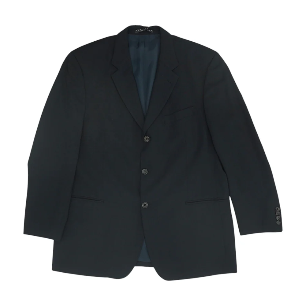 Black Solid Suit Jacket