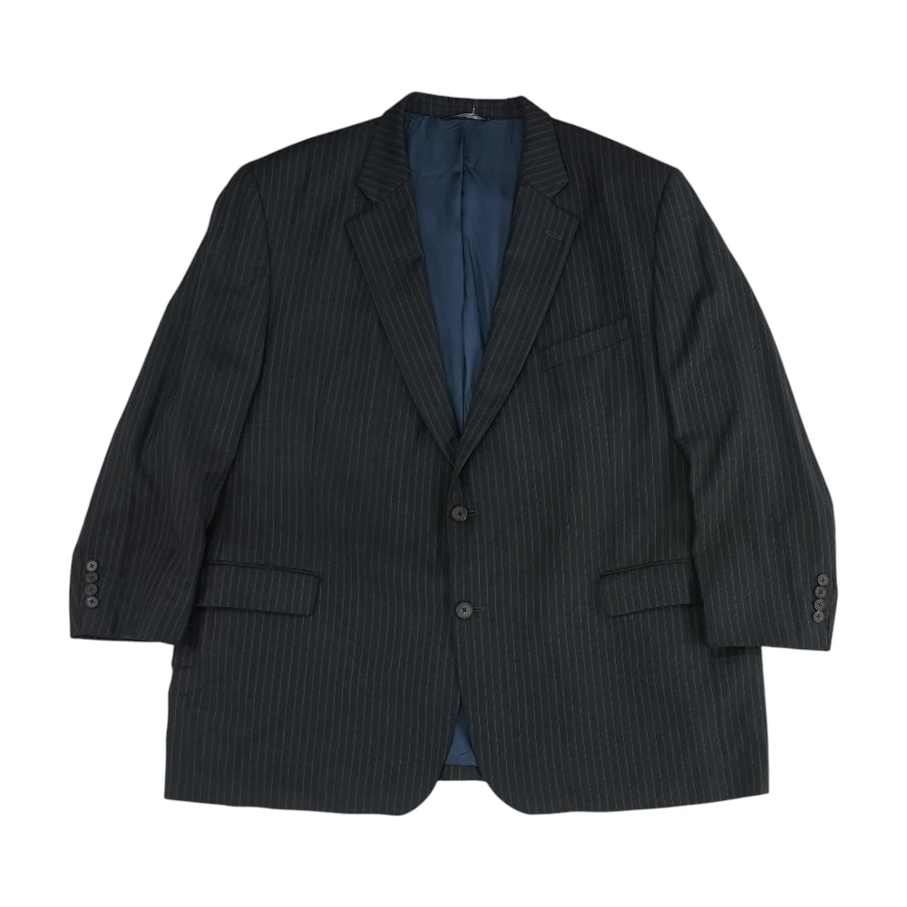 Charcoal Striped Suit Jacket