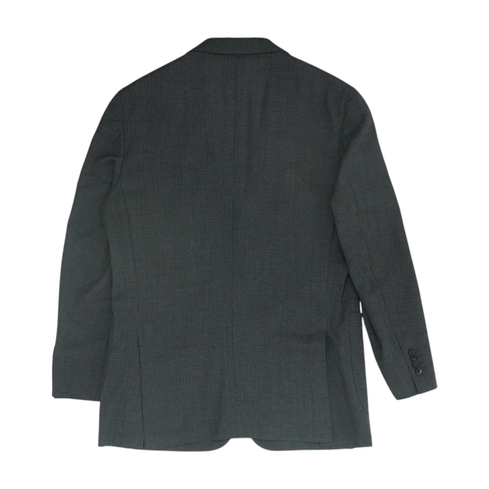 Charcoal Solid Suit Jacket - Image 2
