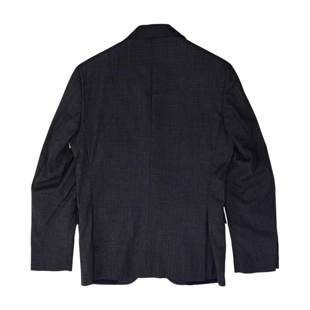 Blue Print Suit Jacket - Image 2