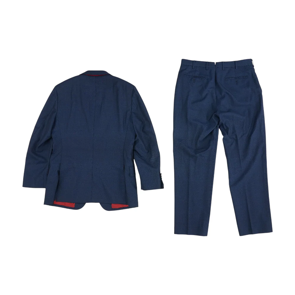 Navy Short Solid Suit - Image 2