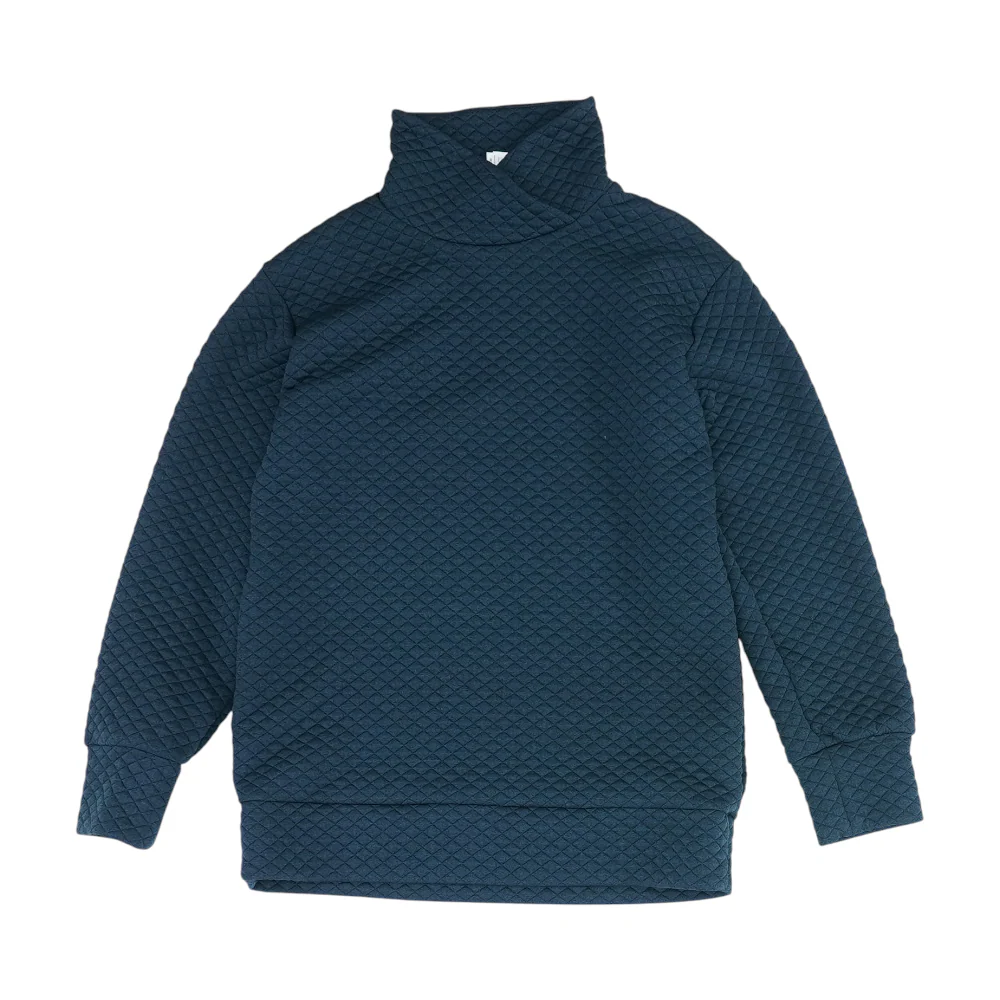 Teal Solid Sweatshirt Pullover