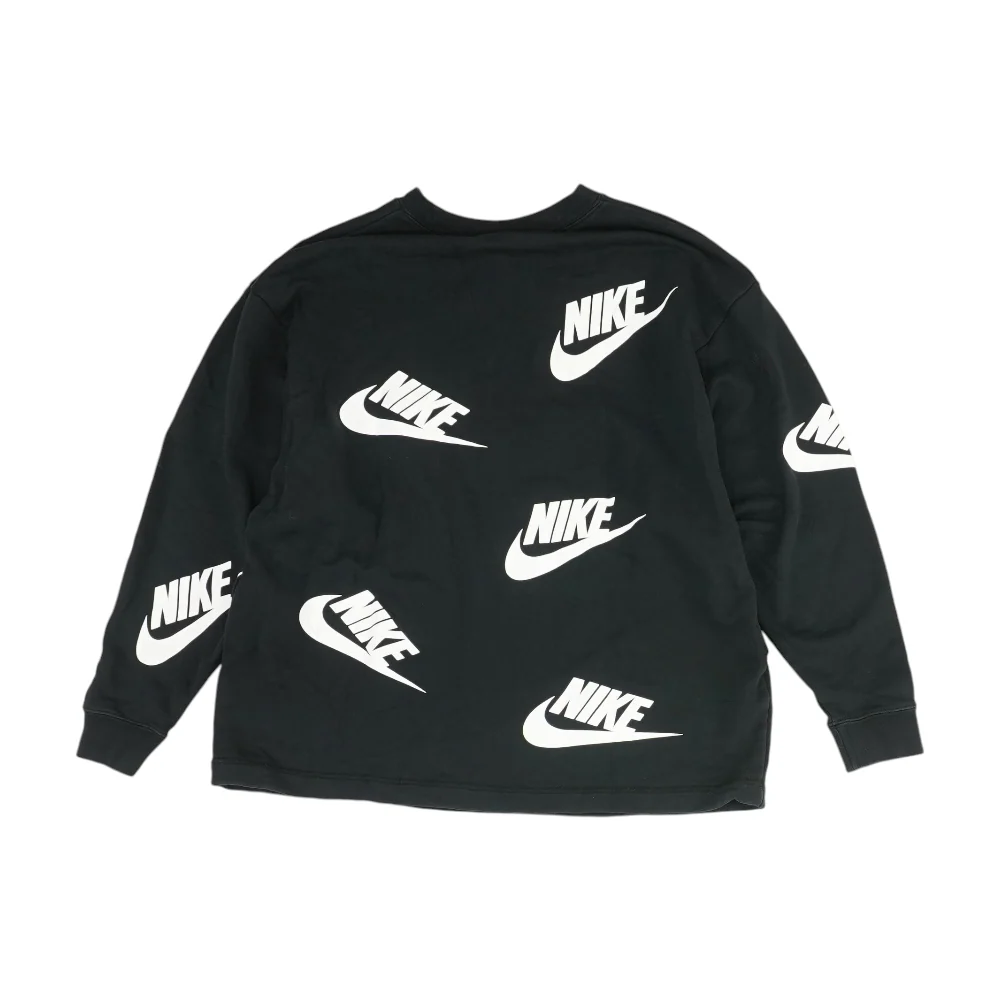 Black Solid Sweatshirt Pullover - Image 2