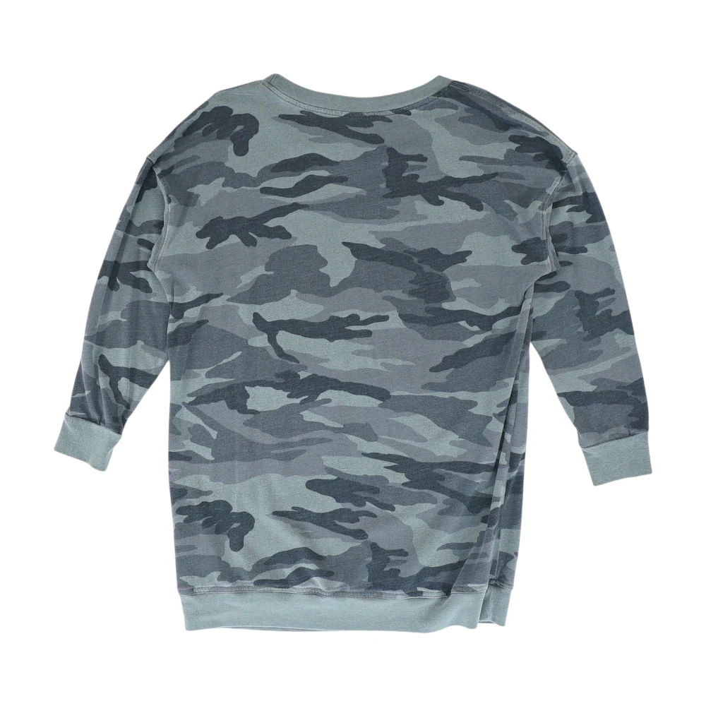 Gray Camo Sweatshirt Pullover - Image 2
