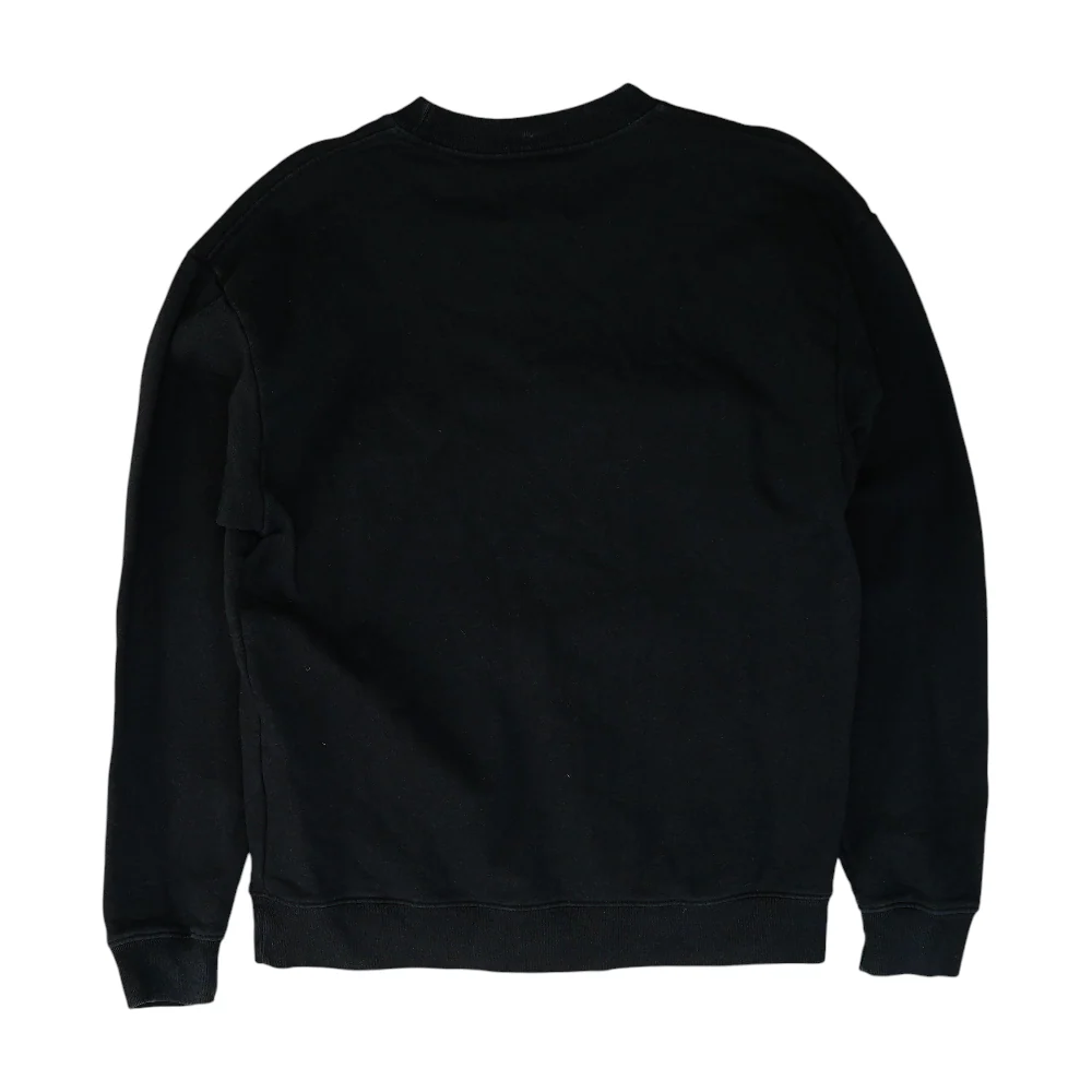 Black Solid Sweatshirt Pullover - Image 2