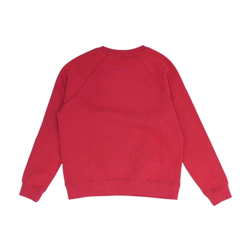 Red Solid Sweatshirt Pullover - Image 2