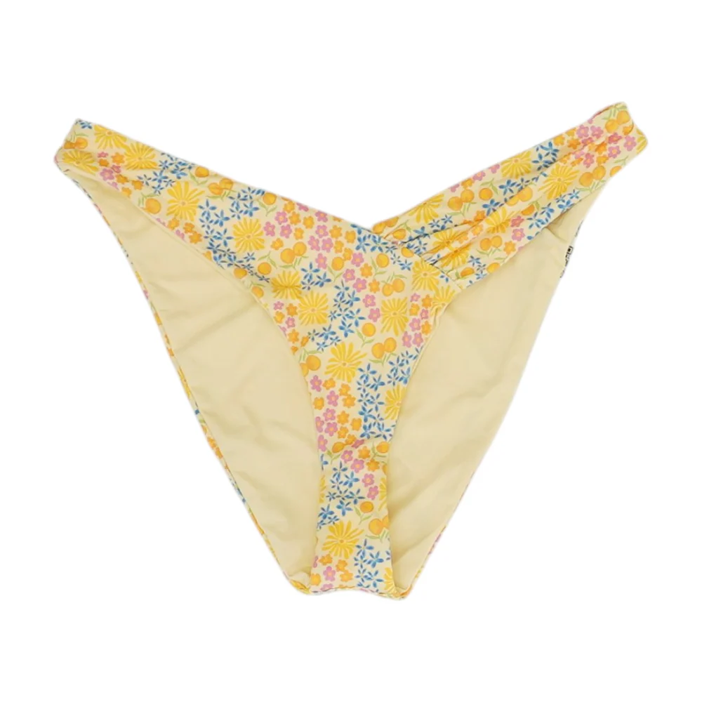 Yellow Floral Swim Bottom