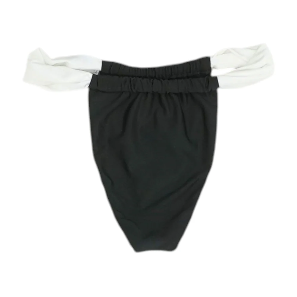 Black Color Block Swim Bottom - Image 2