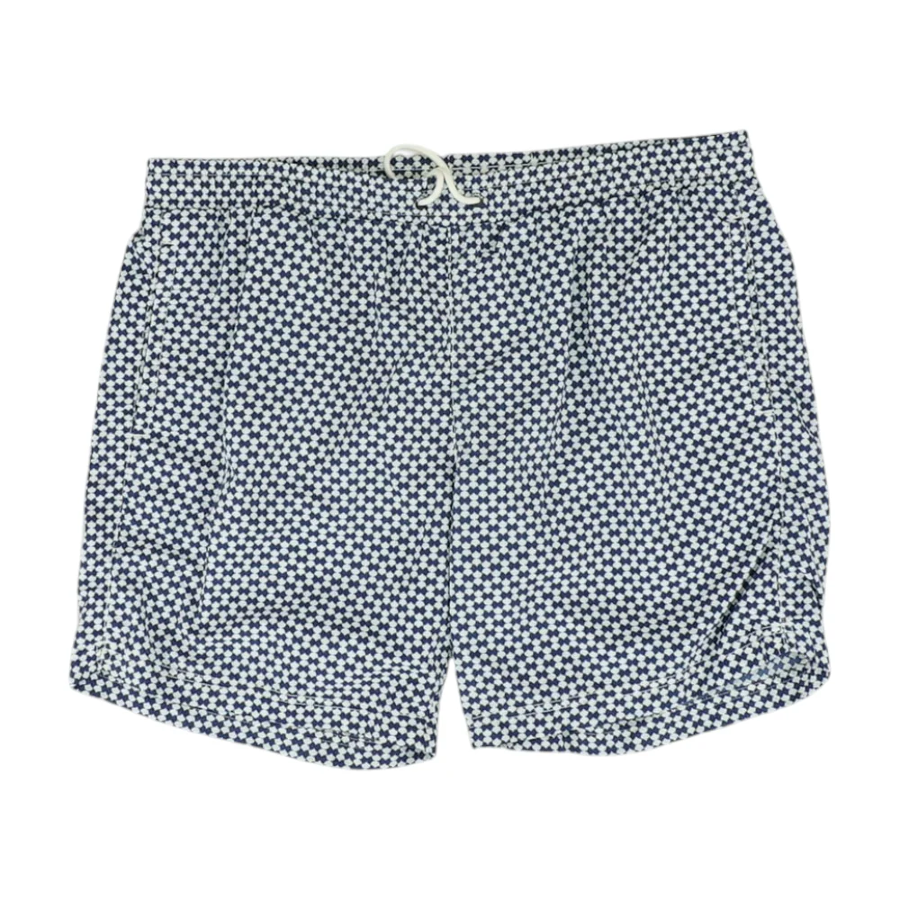 Navy Print Swim Bottom