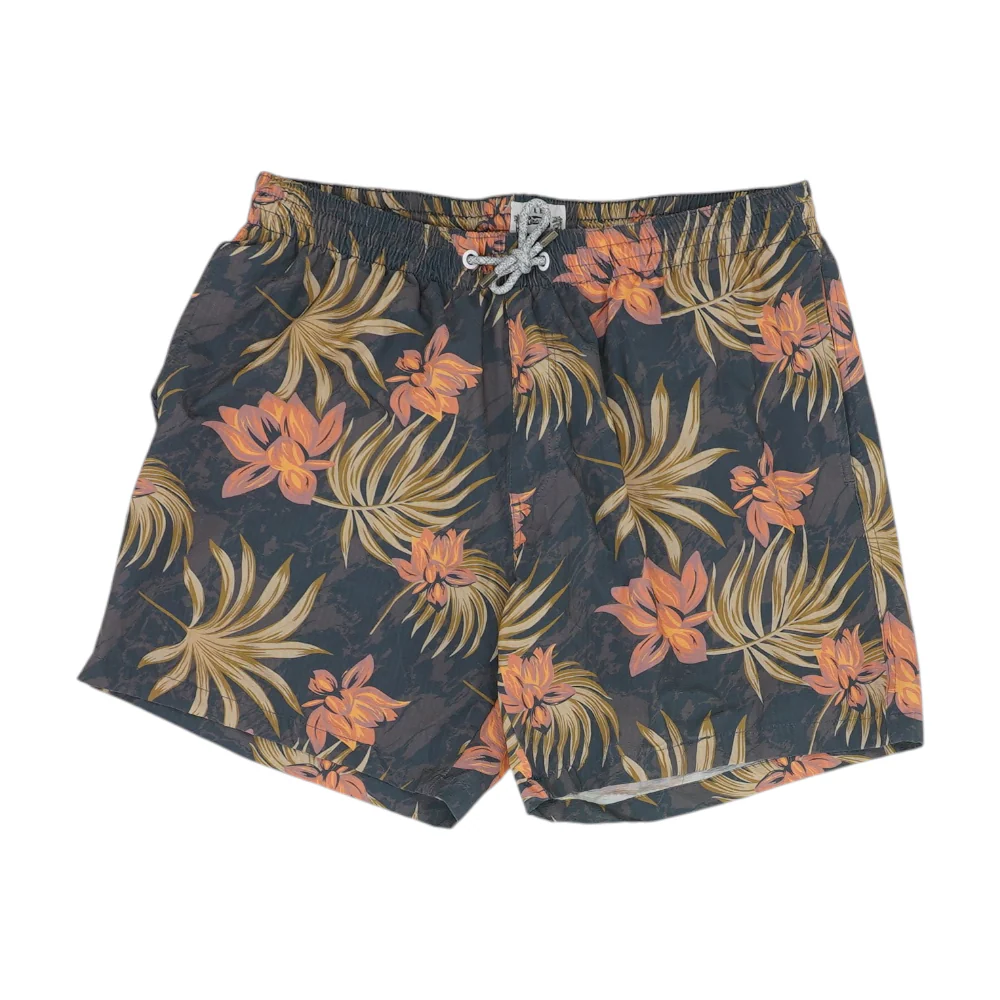Navy Tropical Swim Bottom