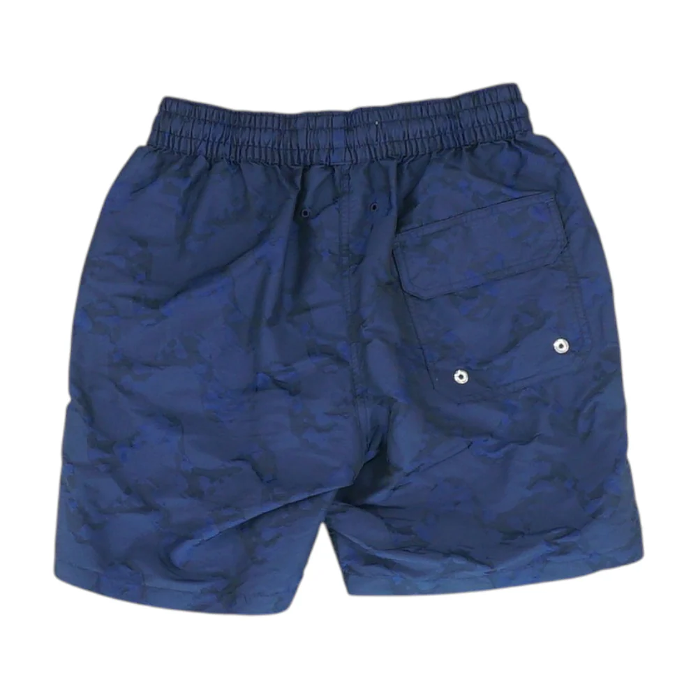 Navy Abstract Swim Bottom - Image 2