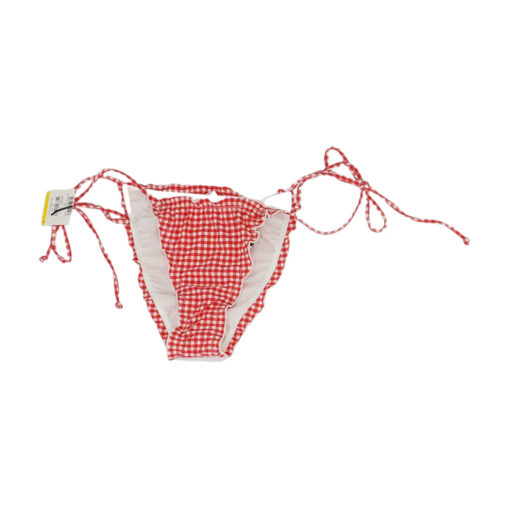 Red Check Swim Bottom