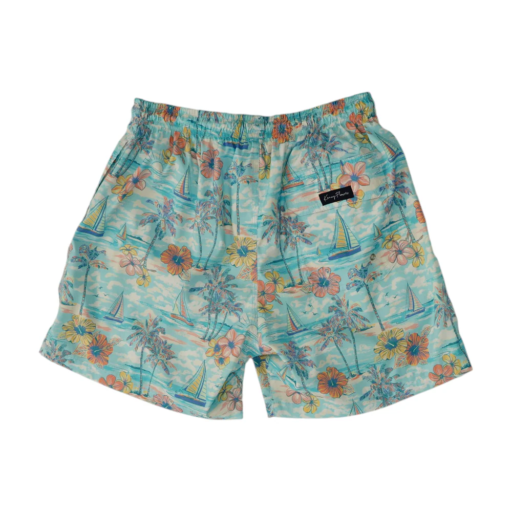 Blue Graphic Swim Bottom - Image 2