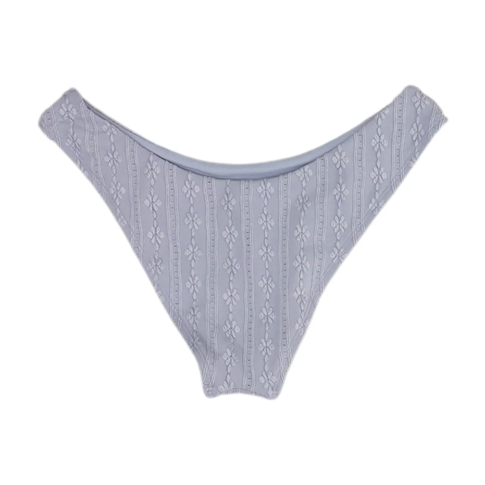 Gray Floral Swim Bottom - Image 2