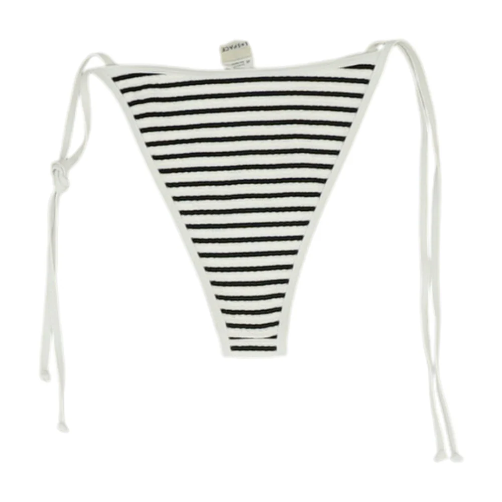 White Striped Swim Bottom - Image 2