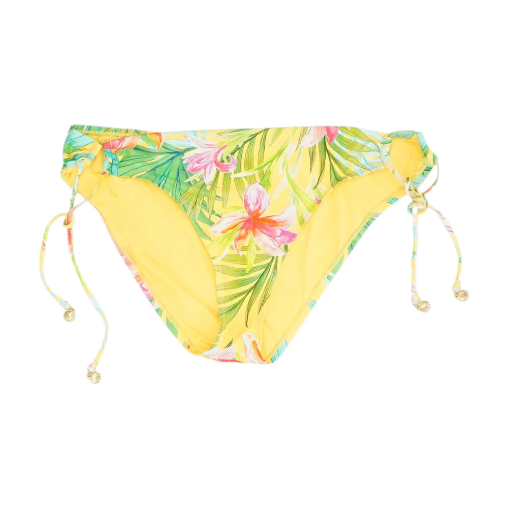 Yellow Floral Swim Bottom