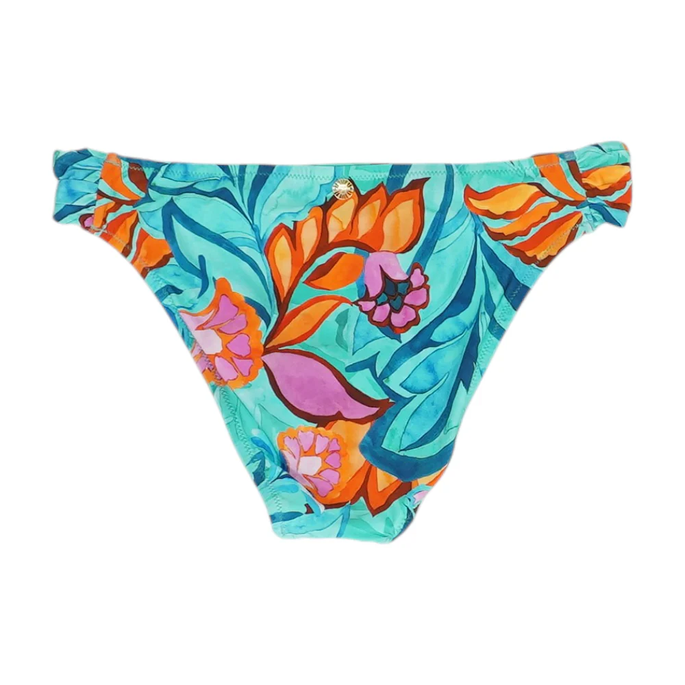 Blue Abstract Swim Bottom - Image 2