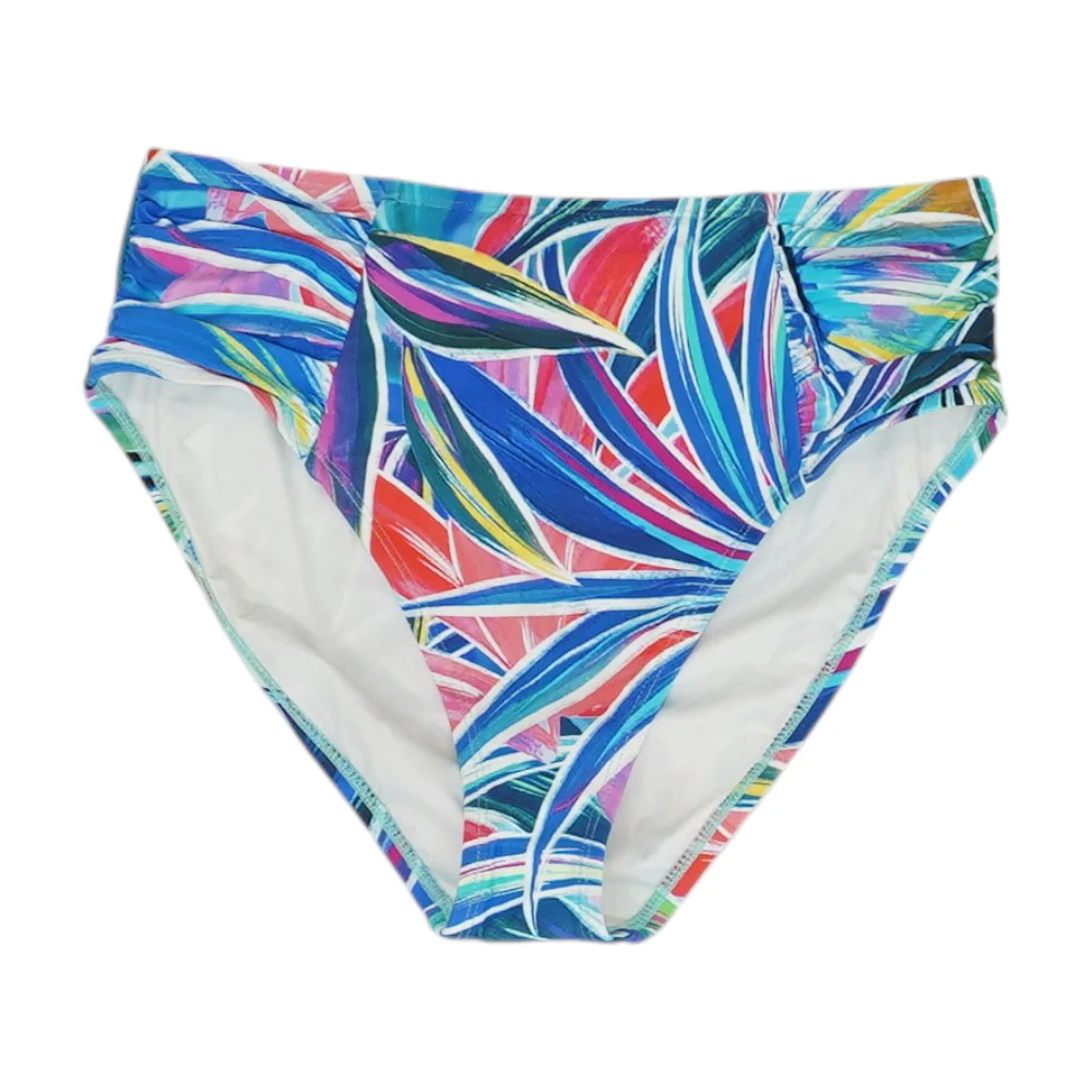 Blue Abstract Swim Bottom