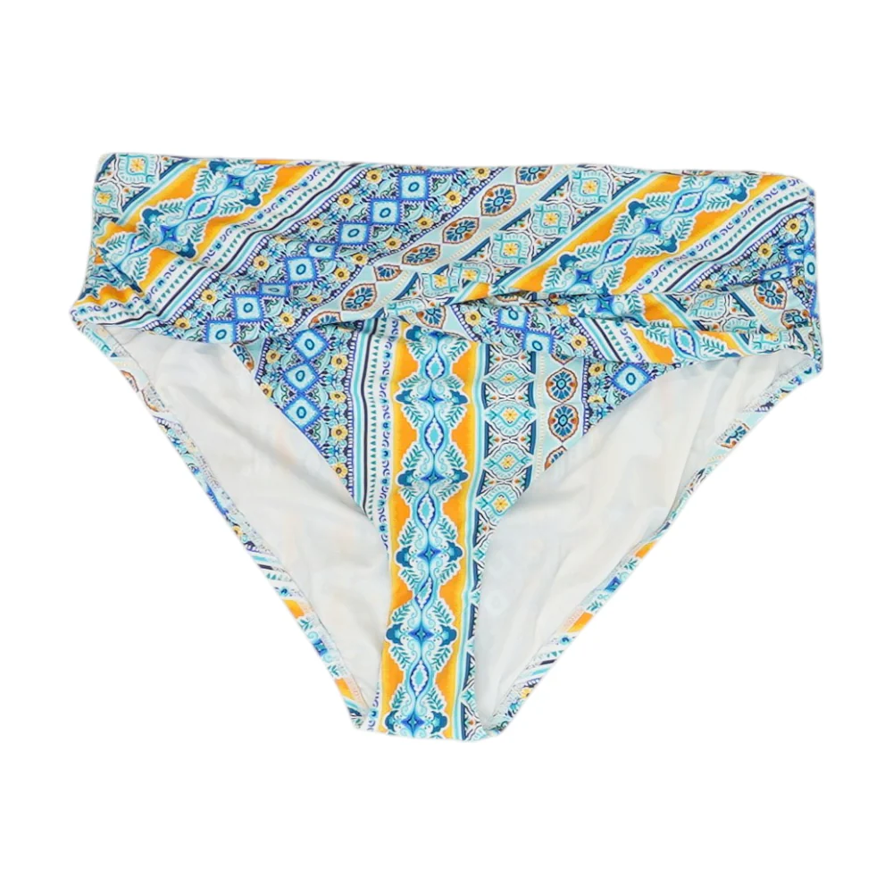 Blue Abstract Swim Bottom