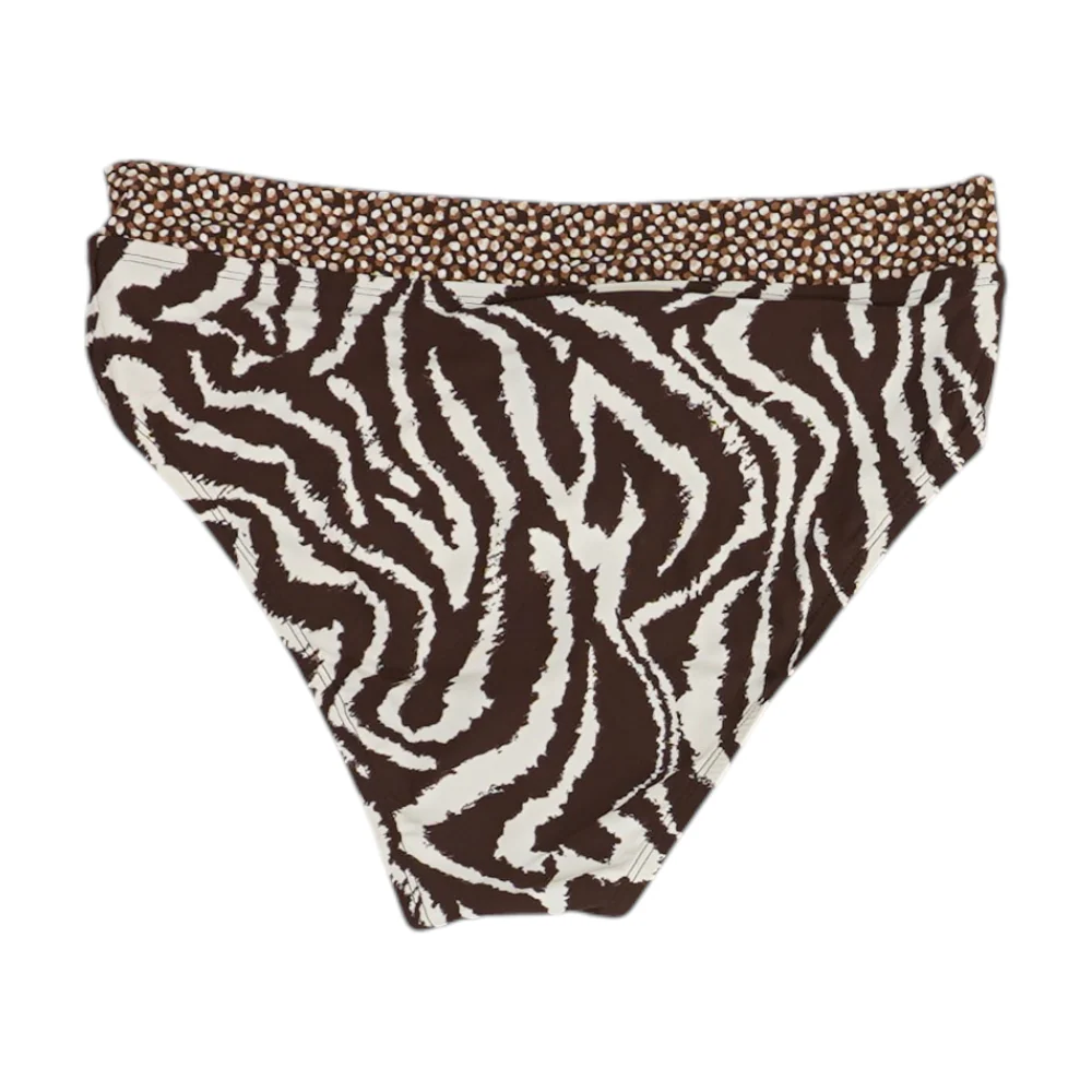 Brown Animal Print Swim Bottom - Image 2