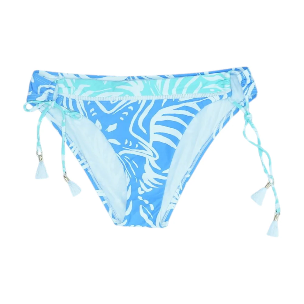 Blue Abstract Swim Bottom