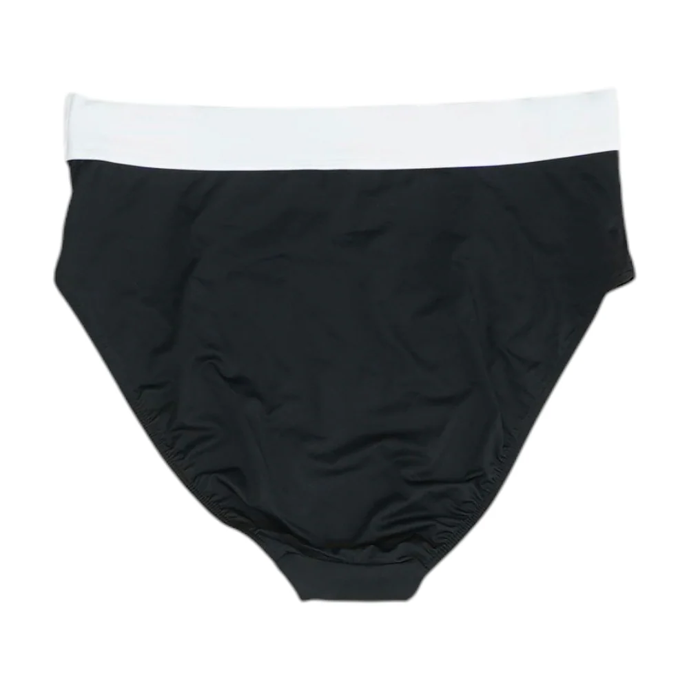 Black Color Block Swim Bottom - Image 2