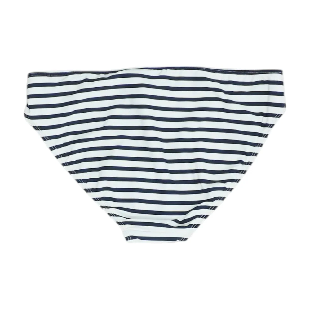 White Striped Swim Bottom - Image 2