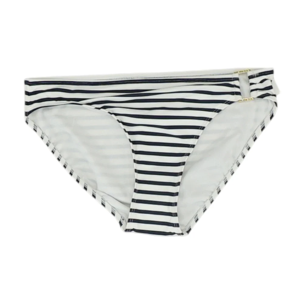 White Striped Swim Bottom