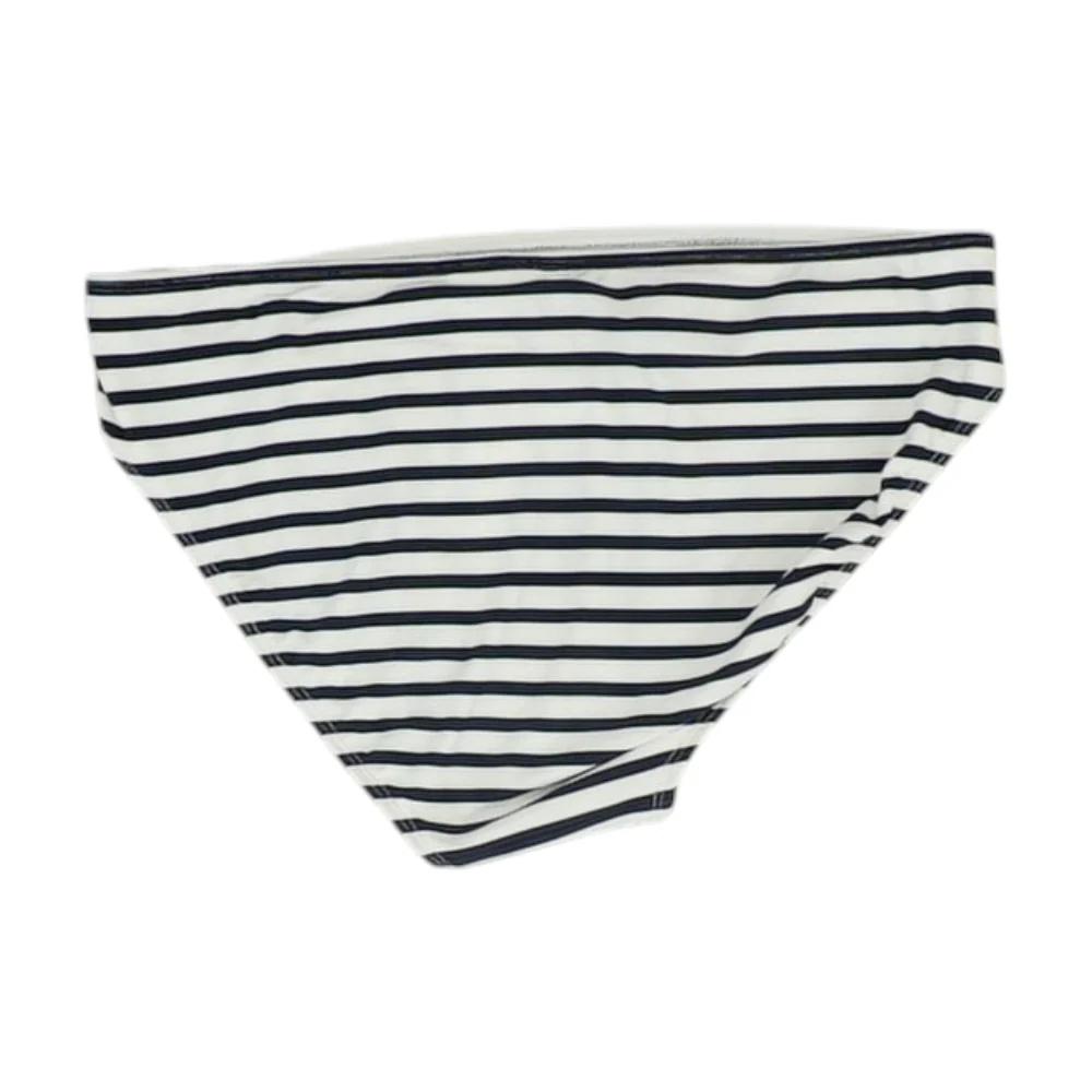 White Striped Swim Bottom - Image 2