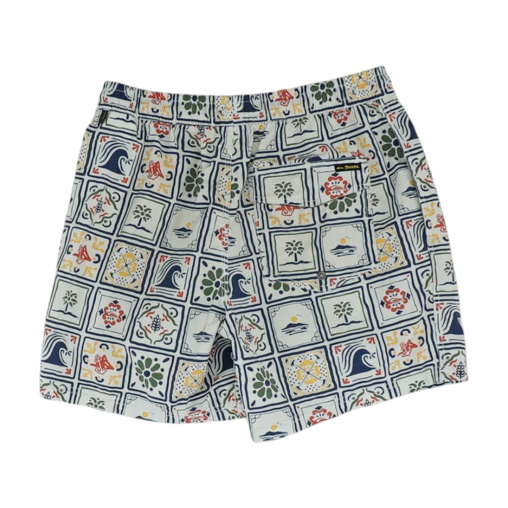 White Graphic Swim Bottom - Image 2
