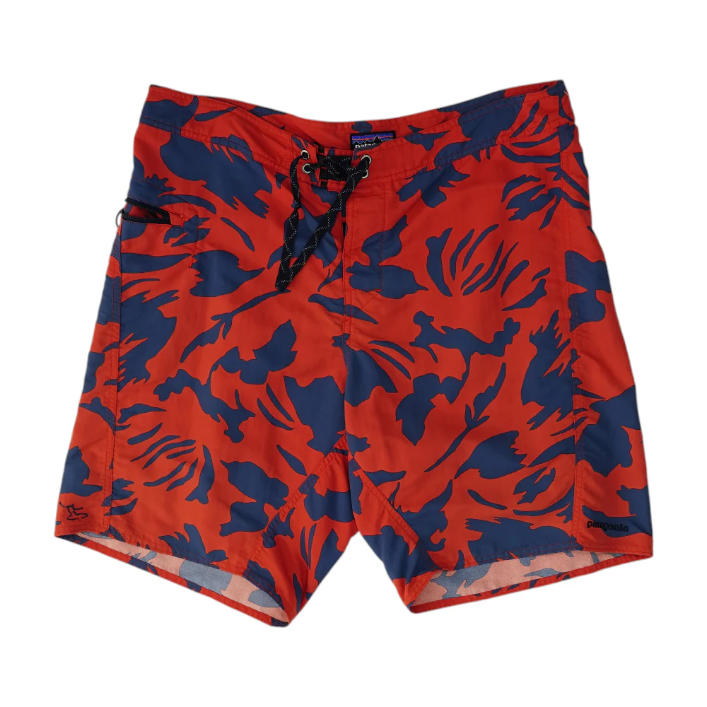 Red Abstract Swim Bottom