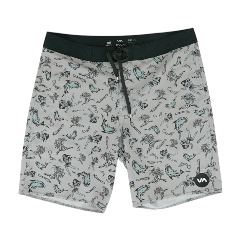 Gray Graphic Swim Bottom