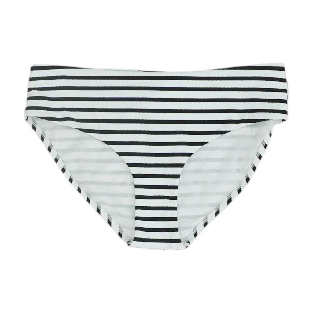 White Striped Swim Bottom