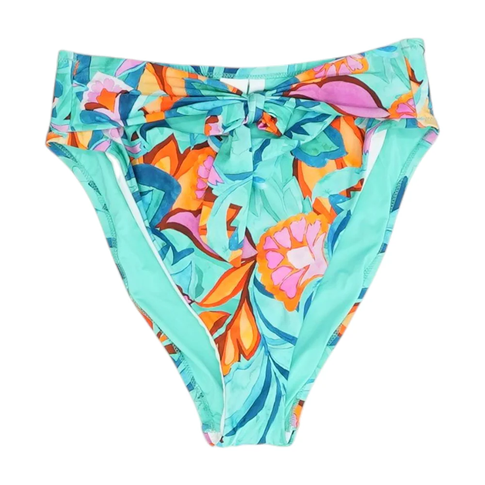 Blue Abstract Swim Bottom