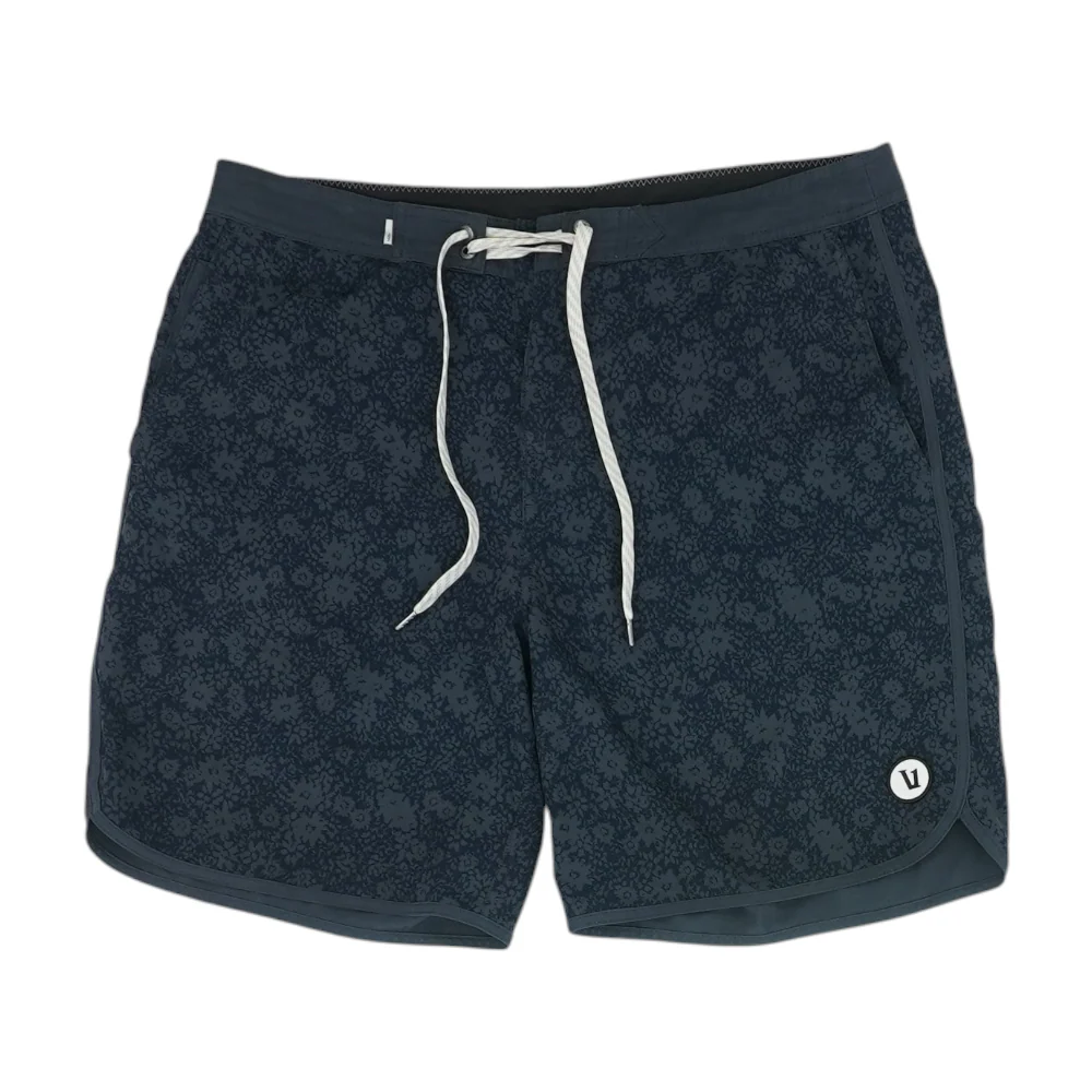 Navy Print Swim Bottom