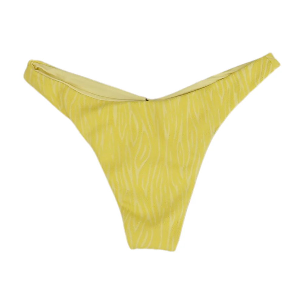 Yellow Animal Print Swim Bottom - Image 2