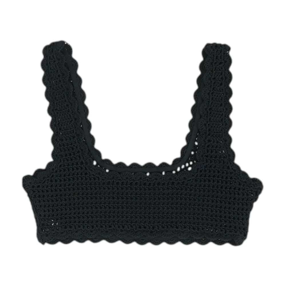 Black Swim Top