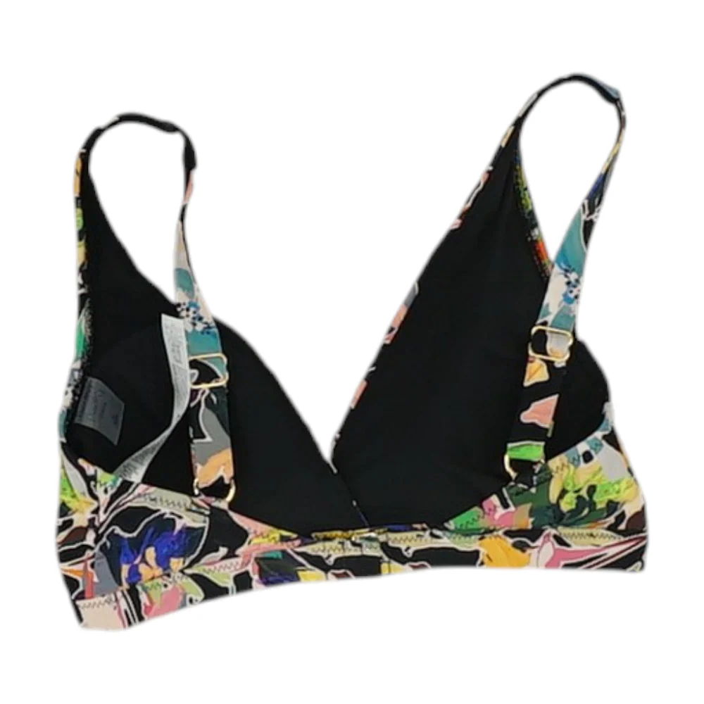 Black Abstract Swim Top - Image 2