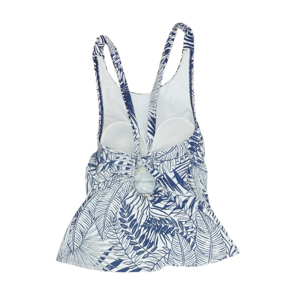 White Floral Swim Top - Image 2
